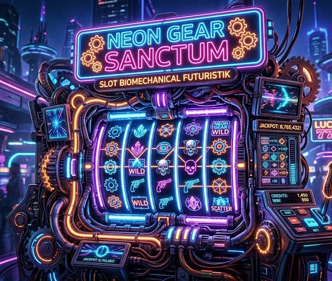 Neon Gear Sanctum: Slot Biomechanical Futuristik dari Revolver Grid yang Menghadirkan Sensasi Mesin Hidup